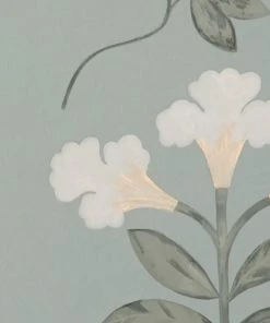 Liberty Fabrics New Botanical Stripe Wallpaper, Pewter