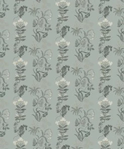 Liberty Fabrics New Botanical Stripe Wallpaper, Pewter