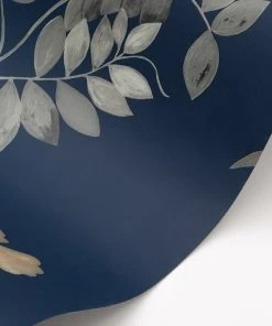 Liberty Fabrics Botanical Stripe Wallpaper, Pewter Blue New