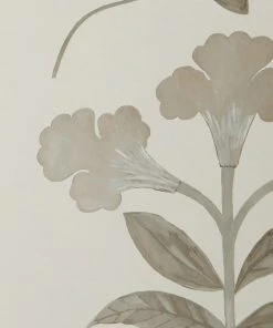 Liberty Fabrics New Botanical Stripe Wallpaper, Pewter White