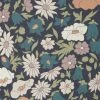 Liberty Fabrics Poppy Meadowfield Wallpaper in Pewter Blue | Floral Heritage Wallpaper 1 Liberty Fabrics Poppy Meadowfield Wallpaper In Pewter Blue