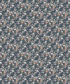 Liberty Fabrics Poppy Meadowfield Wallpaper In Pewter Blue