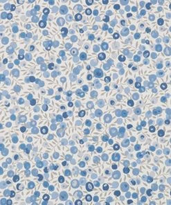 Liberty Fabrics New Copy Of Wiltshire Blossom Wallpaper In Lapis