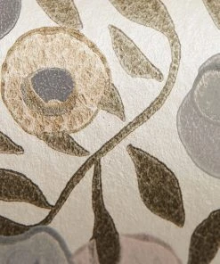 Liberty Fabrics Wiltshire Blossom Wallpaper in Pewter Gold - Floral Heritage Design for Elegant Home Decor 10 Liberty Fabrics Wiltshire Blossom Wallpaper In Pewter Gold