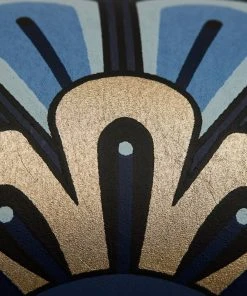 Liberty Fabrics New Deco Scallop Wallpaper In Lapis