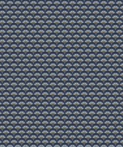 Liberty Fabrics New Deco Scallop Wallpaper In Lapis