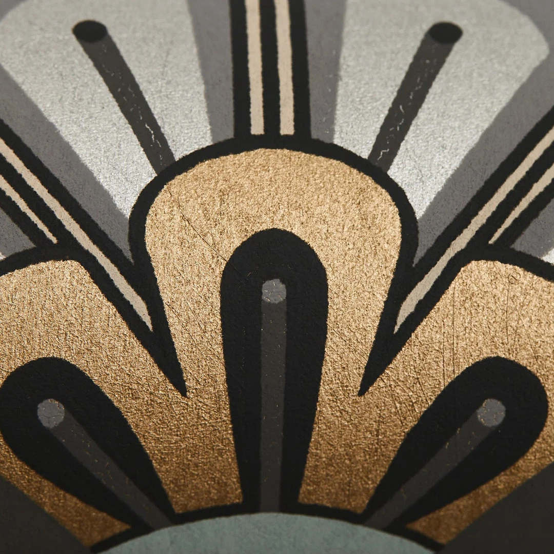 Liberty Fabrics Deco Scallop Wallpaper In Pewter - Bohemian Dream Geometric Wallpaper 5 Liberty Fabrics Deco Scallop Wallpaper In Pewter