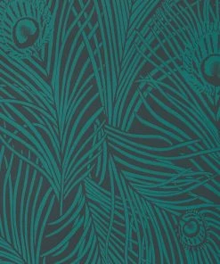 Liberty Fabrics Hera Plume Wallpaper Jade New