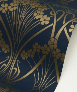 Liberty Fabrics Lanthe Mono Wallpaper In Lapis New