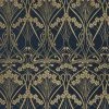 Liberty Fabrics Lanthe Mono Wallpaper in Lapis - Floral Block Print Wallpaper for Home Decor 2 Liberty Fabrics Lanthe Mono Wallpaper In Lapis New