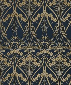 Liberty Fabrics Lanthe Mono Wallpaper In Lapis New
