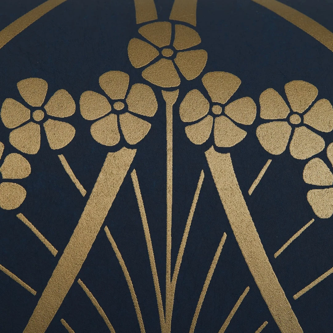 Liberty Fabrics Lanthe Mono Wallpaper in Lapis - Floral Block Print Wallpaper for Home Decor 5 Liberty Fabrics Lanthe Mono Wallpaper In Lapis New