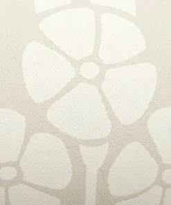 Liberty Fabrics Lanthe Mono Wallpaper in Pewter White | Floral Block Print Wallpaper | New Arrival 13 Liberty Fabrics Lanthe Mono Wallpaper In Pewter White New