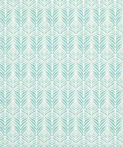 Liberty Fabrics Quill Wallpaper In Jade New