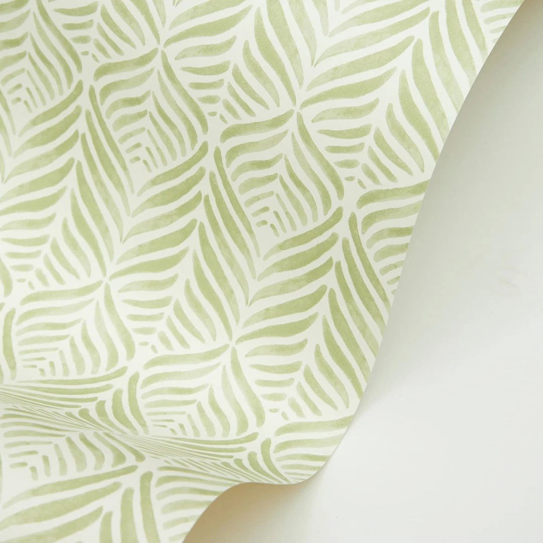 Liberty Fabrics Quill Wallpaper In Lichen New - Blue Skies Ahead Collection 4 Liberty Fabrics Quill Wallpaper In Lichen New