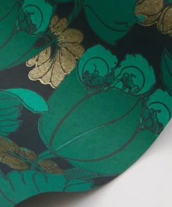 Liberty Fabrics Regency Tulip Wallpaper in Jade - Floral Heritage Design for Modern Homes 13 Liberty Fabrics Regency Tulip Wallpaper In Jade New