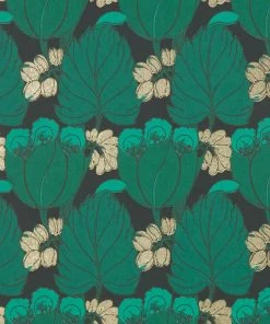 Liberty Fabrics Regency Tulip Wallpaper in Jade - Floral Heritage Design for Modern Homes 12 Liberty Fabrics Regency Tulip Wallpaper In Jade New