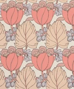 Liberty Fabrics New Regency Tulip Wallpaper In Lacquer - Floral Heritage Design for Elegant Home Decor 11 Liberty Fabrics New Regency Tulip Wallpaper In Lacquer