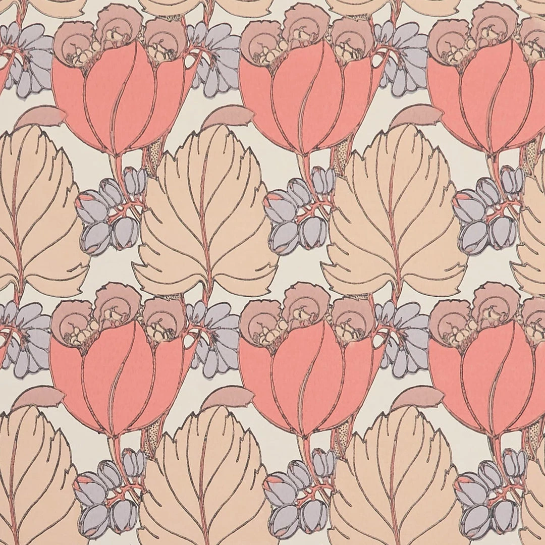 Liberty Fabrics New Regency Tulip Wallpaper In Lacquer - Floral Heritage Design for Elegant Home Decor 5 Liberty Fabrics New Regency Tulip Wallpaper In Lacquer