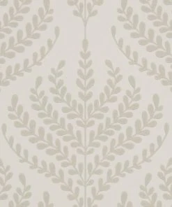 Liberty Fabrics Paisley Fern Wallpaper In Pewter White New