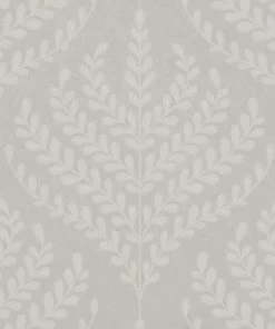 Liberty Fabrics Paisley Fern Wallpaper In Pewter
