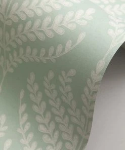 Liberty Fabrics Paisley Fern Wallpaper In Salvia