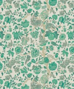 Liberty Fabrics New Palampore Trail Wallpaper In Jade