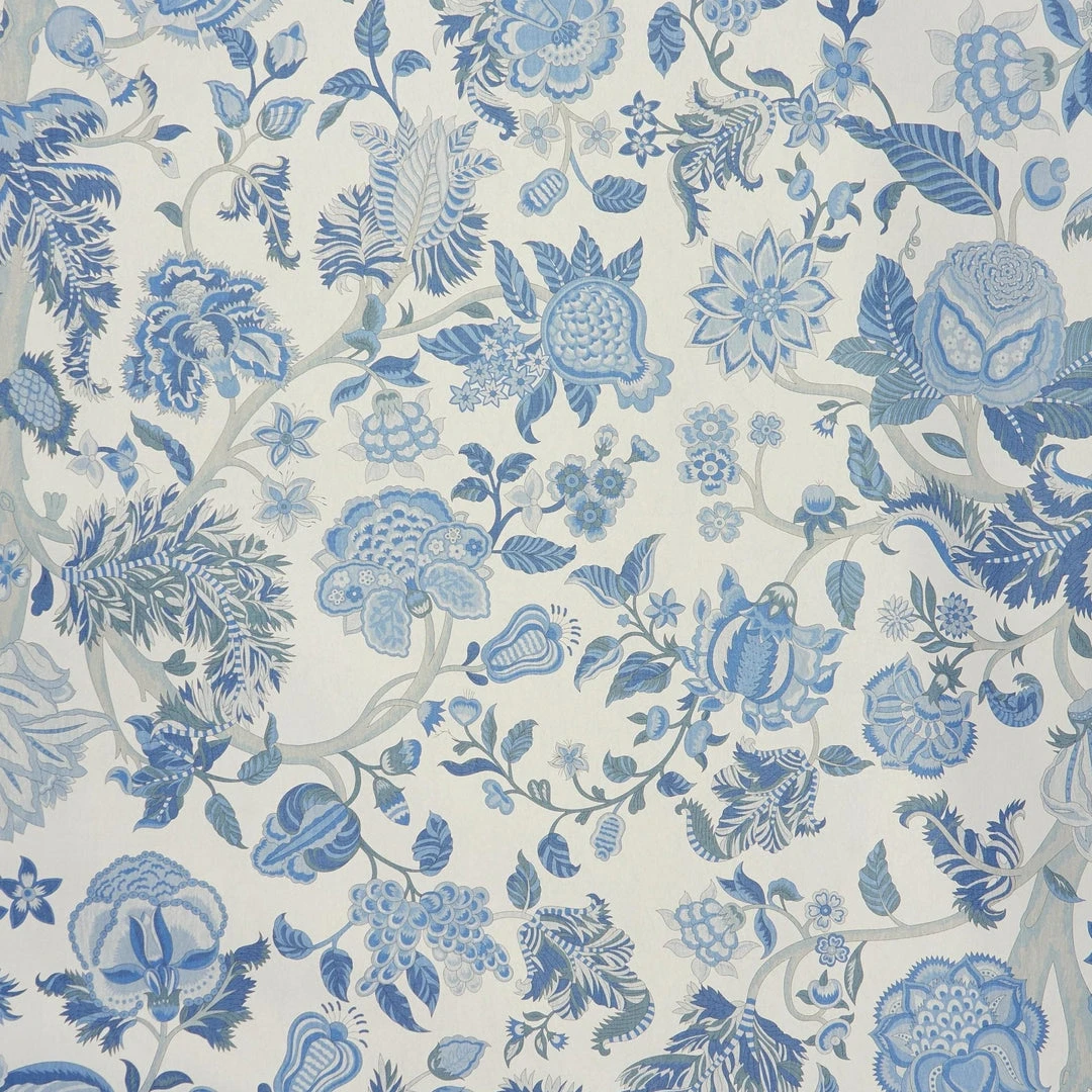 Liberty Fabrics Palampore Trail Wallpaper in Lapis - Floral Heritage Design for Home Decor 8 Liberty Fabrics Palampore Trail Wallpaper In Lapis New