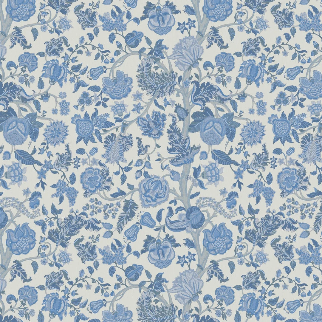 Liberty Fabrics Palampore Trail Wallpaper in Lapis - Floral Heritage Design for Home Decor 5 Liberty Fabrics Palampore Trail Wallpaper In Lapis New
