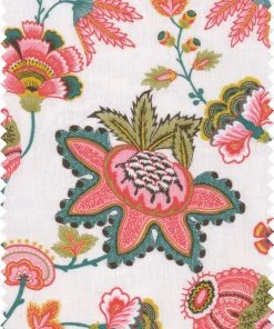 Mind The Gap New Woodstock Fabrics - Midsummer Floral Embroidery Linen & Cotton Fabric for Bohemian Homeware 7 Mind The Gap New Woodstock Fabrics, Midsummer Floral Embroidery