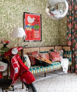 Mind The Gap Woodstock Collection - On The Stage Rhubarb New Bohemian Wallpaper 19 Mind The Gap Woodstock Collection, On The Stage Rhubarb New