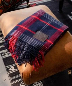 Mind The Gap Folk Couture Sutherlands Plaid Throw Blanket