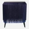Ibride Baby Alpaga Fringed Bedside Table Electric Blue Bohemian Dream