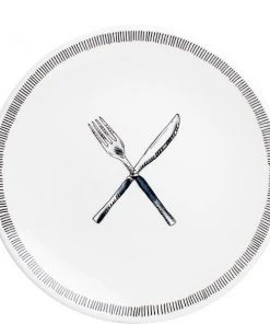 My Gifts Trade Les Jardins Royaux Fork And Knife Occasional Plate