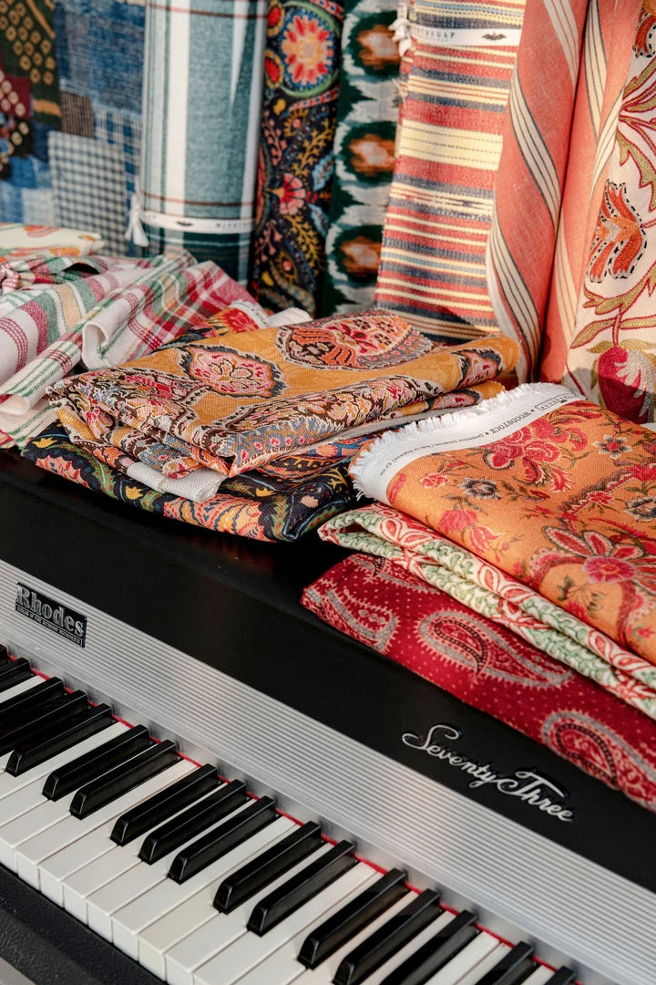 Mind The Gap New Woodstock Fabrics - Bohemian Floral Linen & Cotton Fabric for Homeware & Folk Couture 7 Mind The Gap New Woodstock Fabrics, Woodstock