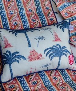 The Design Yard Blue Skies Ahead Aegean Outdoor Cushion Retangle