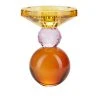 Miss Etoile Crystal Candle Holder Amber Yellow & Pink Bohemian Dream