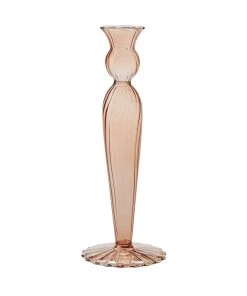 BAHNE French Glass Candle Holder Rose
