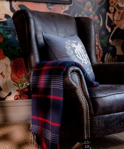 Mind The Gap Folk Couture Sutherlands Plaid Throw Blanket