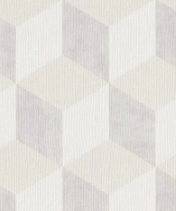 BN Building Blocks Wallpaper White