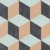 BN Building Blocks Wallpaper Peach & Teal