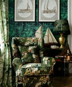 Mind The Gap Linen Fabrics, Palmera Cubana