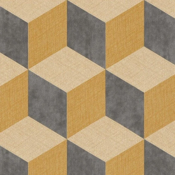 BN Building Blocks Wallpaper Mustard - Geometric Peel & Stick Wallpaper for Modern Home Decor 3 BN Building Blocks Wallpaper Mustard