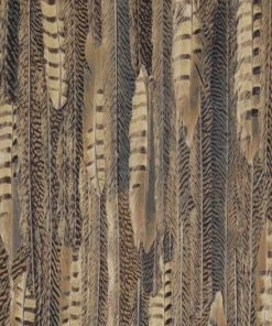 BN Wallpaper & Paint Curious Collection Wallpaper - Feathered Veil Dark Tones