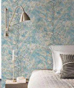 Van Gogh Spring Bloom Wallpaper - Soft Blue Floral Design | BN Homeware 7 BN Van Gogh Wallpaper Spring Bloom - Soft Blue