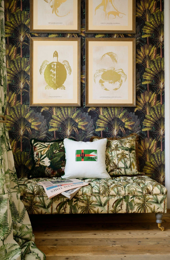 Havana Tropicana Mind The Gap Linen Fabric - The Jungle Design | Premium Linen & Cotton Blend for Homeware 6 Havana Tropicana Mind The Gap Linen Fabrics, The Jungle