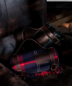 Mind The Gap Folk Couture Sutherlands Plaid Throw Blanket