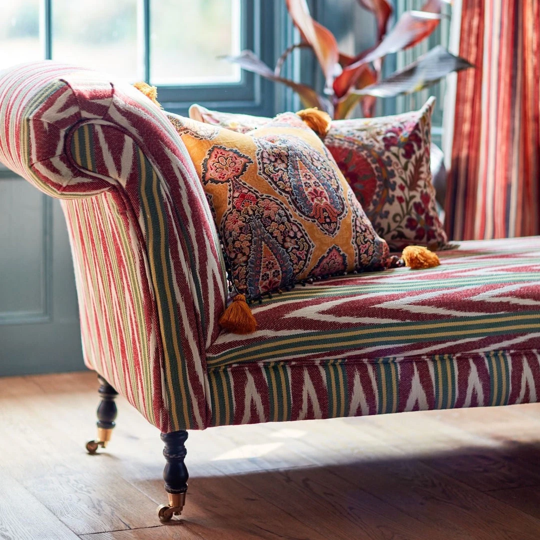 Mind The Gap New Woodstock Fabrics - Bakhmal Ikat Woven Bohemian Dream Linen & Cotton Fabric 4 Mind The Gap New Woodstock Fabrics, Bakhmal Ikat Woven