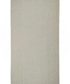 Mind The Gap Twill Stripe Green Table Cloth Les Jardins Royaux