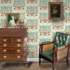 Annika Reed Studio New Pair Of Dogs Wallpaper - Vintage Brown